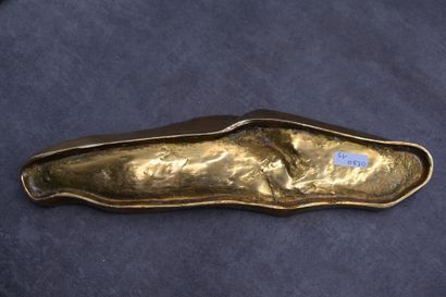 Albert MARIONNET, Vide-poche Albert MARIONNET (1852-1910) Vide-poche en bronze doré...