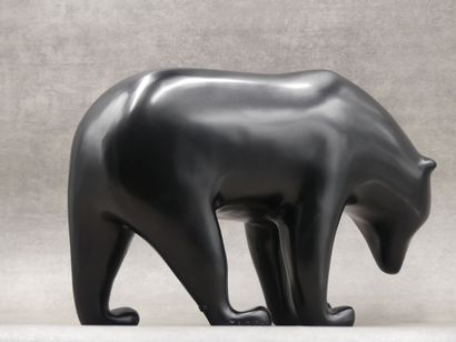null François POMPON (1855-1933) (d'après), Grand ours brun, sculpture en bronze...