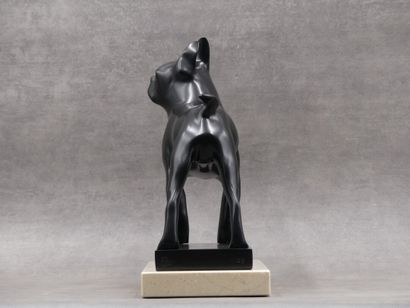 null François POMPON (1855-1933) (d'après), Toy, Boston-Terrier, sculpture en bronze...