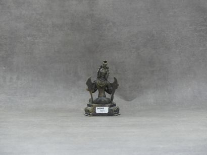 ASIE DU SUD EST ASIE du sud est. Boddhisatva sur son socle lotiforme, alliage cuivreux...