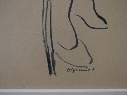 André DIGNIMONT, Nue André DIGNIMONT (1891-1965), Nue, encre noire sur papier. Dimensions...