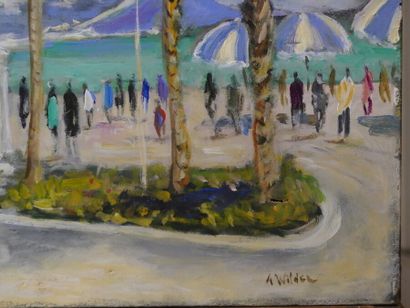 André WILDER (1871-1965). Promenade des anlais à Nice ? André WILDER (1871-1965)....