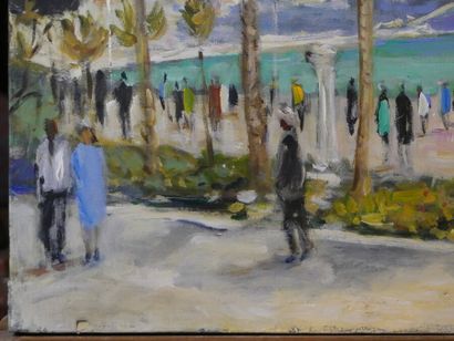 André WILDER (1871-1965). Promenade des anlais à Nice ? André WILDER (1871-1965)....