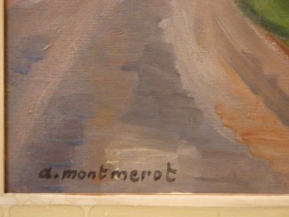 Albert MONTMEROT (1902-1942), Paysage Albert MONTMEROT (1902-1942), Paysage, huile...