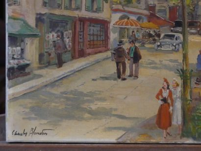 Charles BLONDIN, Montmartre Charles BLONDIN (1913-1991), Montmartre, huile sur toile....