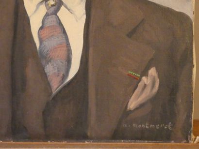 Albert MONTMEROT (1902-1942), Portrait d'homme Albert MONTMEROT (1902-1942), Portrait...