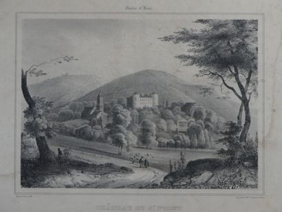 Chateau de Saint-Point appartenant à Monsieur de Lamartine et Porte d'Arroux à Autun...