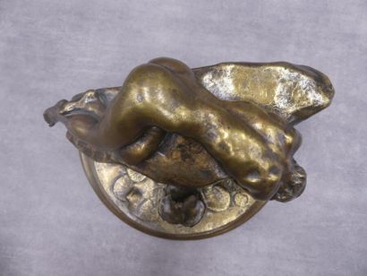Alexandre CHARPENTIER (1856-1909), Encrier en bronze. Alexandre CHARPENTIER (1856-1909),...