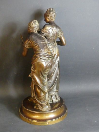 Adrien-Etienne GAUDEZ (1845-1902), Bronze. Adrien-Etienne GAUDEZ (1845-1902), L'enfant...