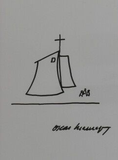 Oscar NIEMEYER (1907-2012), dessin Oscar NIEMEYER (1907-2012) Dessin de la Chapelle...