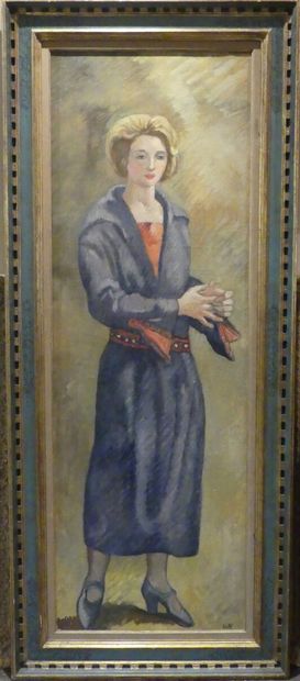 Louis VALTAT(1869-1952), Huile sur toile Louis VALTAT, Portrait de Madame Valtat...