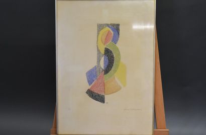 Sonia DELAUNAY (1885-1979), Lithographie Sonia DELAUNAY (1885-1979), Sans titre,...