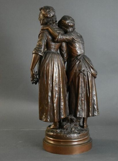 Hippolyte François MOREAU (1832-1927), Bronze. Hippolyte François MOREAU (1832-1927),...