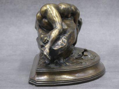 Alexandre CHARPENTIER (1856-1909), Encrier en bronze. Alexandre CHARPENTIER (1856-1909),...