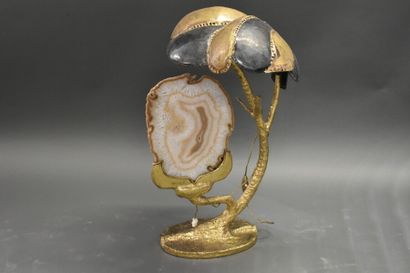 Jacques DUVAL-BRASSEUR (1934), Lampe Jacques DUVAL-BRASSEUR (1934), Lampe en bronze...