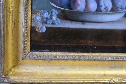 Anne VALLAYER-COSTER (1744-1818), Fixé sous verre Dans le goût d'Anne VALLAYER-COSTER...