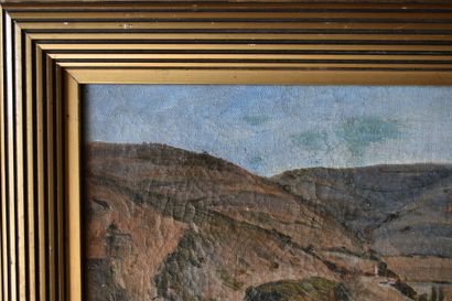 OTTIN, St Maurice OTTIN, St Maurice. School XXth century. Mountain landscape, oil...