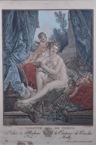 D'après François BOUCHER, La toilette de Vénus D'après François BOUCHER, La toilette...