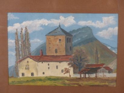 Charles ARTRU ( XXème siècle), "Paysages". Aquarel Charles ARTRU ( XXème siècle),...