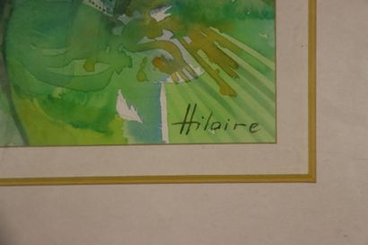 null Camille HILAIRE ( 1916-2004) Paysage. Aquarelle, signée en bas à droite. Dimensions...