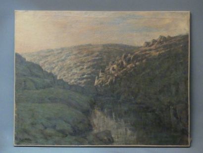 Paul MATHIEU, Paysage Paul MATHIEU (1872-1932), Paysage probablement vallée de Crozant,...