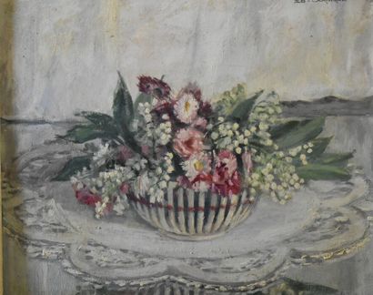 Blanche Marie ZO-LAROQUE Blanche Marie ZO-LAROQUE (1876-1967) Bouquet de fleurs,...