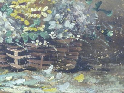 Attribué à Lucien MOYROUD, Bouquet champêtre Attribué à Lucien MOYROUD (1920-2000),...