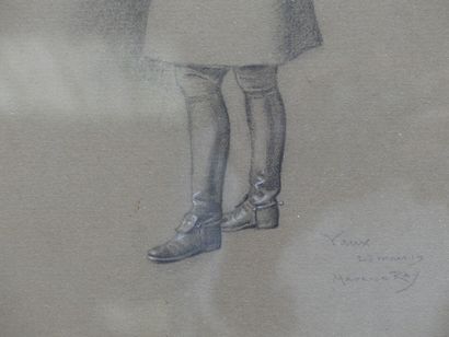 Maurice RAY, Homme au chapeau et bottes de cuir Maurice RAY (1863-1938), Homme au...