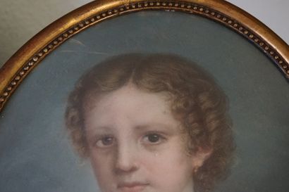 Portrait de jeune fille Ecole française de la fin du XIXème siècle, Portrait Jeune...