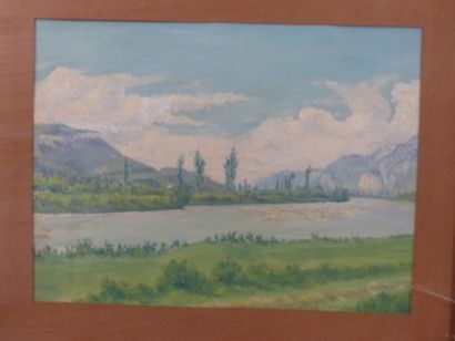 Charles ARTRU ( XXème siècle), "Paysages". Aquarel Charles ARTRU ( XXème siècle),...