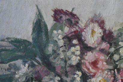 Blanche Marie ZO-LAROQUE Blanche Marie ZO-LAROQUE (1876-1967) Bouquet de fleurs,...