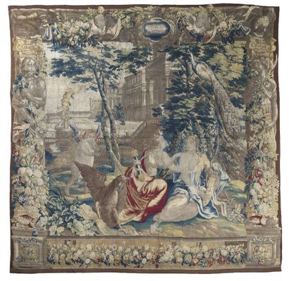 null Tapestry from Antwerp (Flanders), wool and silk, 17th century

Height : 297...