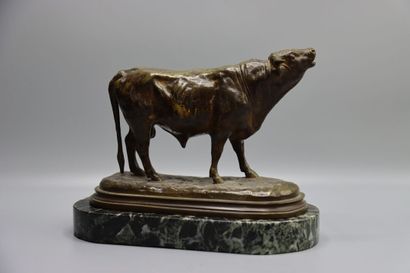 Rosa BONHEUR d'après Rosa BONHEUR (1822-1899)

Taureau, bronze à patine vert nuancé....