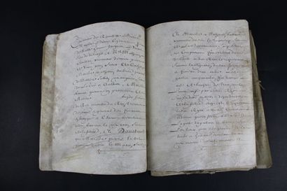 null [ILLE-ET-VILLAINE / CÔTES-D'ARMOR] - Ensemble de 3 actes notariés XVIIè siècle...