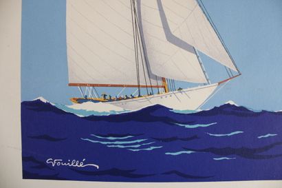 null Georges FOUILLE (1909-1994), Sans titre (vue d'un bateau planche 4)

Lithographie...