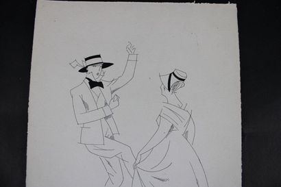 null [BOURGOGNE], Louis BONNOTTE (1890-1954).

 Ensemble de deux dessins représentant...