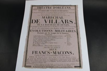 AFFICHE du Théâtre d'Orléans pour la pièce...