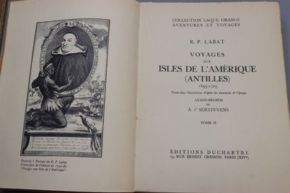 null R. P. LABAT Voyages aux Isles de l'Amérique (Antilles) 1693-1705. Collection...