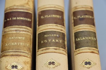 null [ EDITIONS QUANTIN] - Ensemble de 3 volumes : FLAUBERT (Gustave). Madame Bovary...
