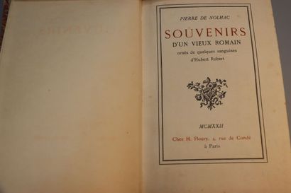 null NOLHAC (Pierre de). Ensemble de 2 volumes :



- Souvenirs d'un vieux Romain...