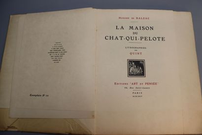 null BALZAC (Honoré de). La Maison du Chat qui pelote. Paris, Editions « Art et Pensée...