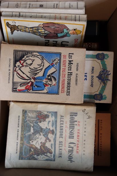 null CARTON, Volumes brochés divers (Collection Récits d'Autrefois, Littérature ...