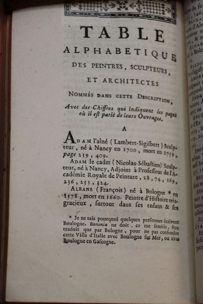 null [DEZALLIER d'ARGENVILLE (Antoine-Nicolas)] - Voyage pittoresque de Paris, on...