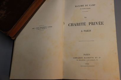 null DU CAMP (Maxime). La Charité privée à Paris. Paris, Hachette et Cie, 1885.

In-8...