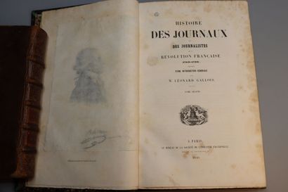 null GALLOIS Léonard. Histoire des JOURNAUX et des JOURNALISTES de la Révolution...