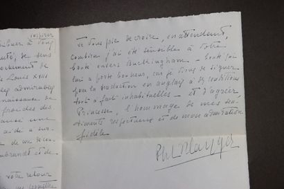 Manuscrit BIBESCO (Princesse Marthe), femme de lettres (Bucarest 1886-Paris 1973)....