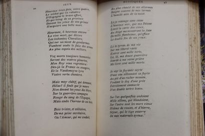 null DU BELLAY (Joachim). Divers Jeux rustiques et autres oeuvres poétiques de Joachim...