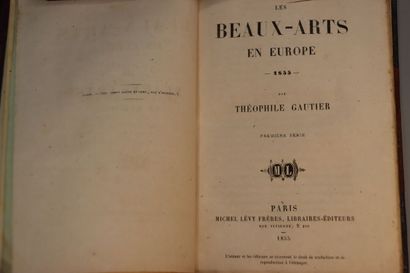 null GAUTIER (Théophile). Ensemble de 4 volumes in-12 demi chagrin brun, vert ou...
