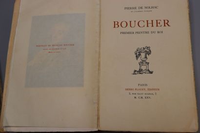 null Pierre de NOHLAC, Réunion de trois volumes brochés in-huit :



BOUCHER, Premier...