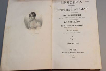 null BAUSSET (L.-F.-J.). Mémoires anecdotiques sur l'Intérieur du Palais, et sur...